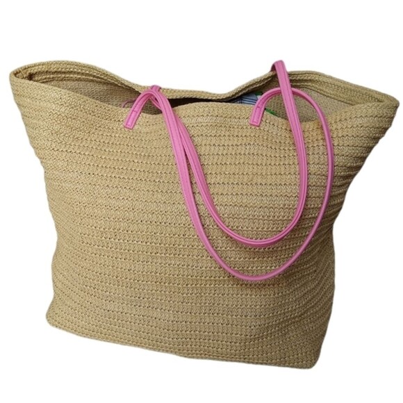 2 Piece Set Vera Bradley Summer Turtle Tote with matching small wristlet - Picture 3 of 14